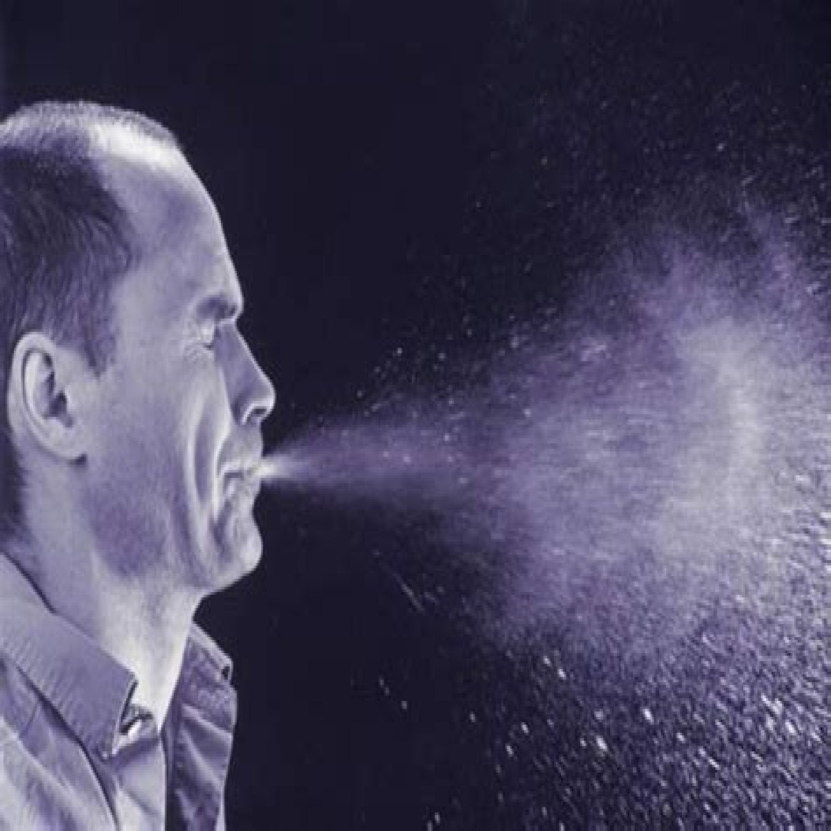 A person might sneeze into one