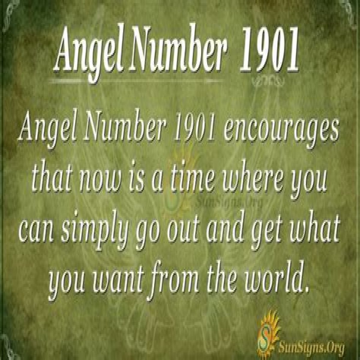 
ANGEL NUMBER 1901
