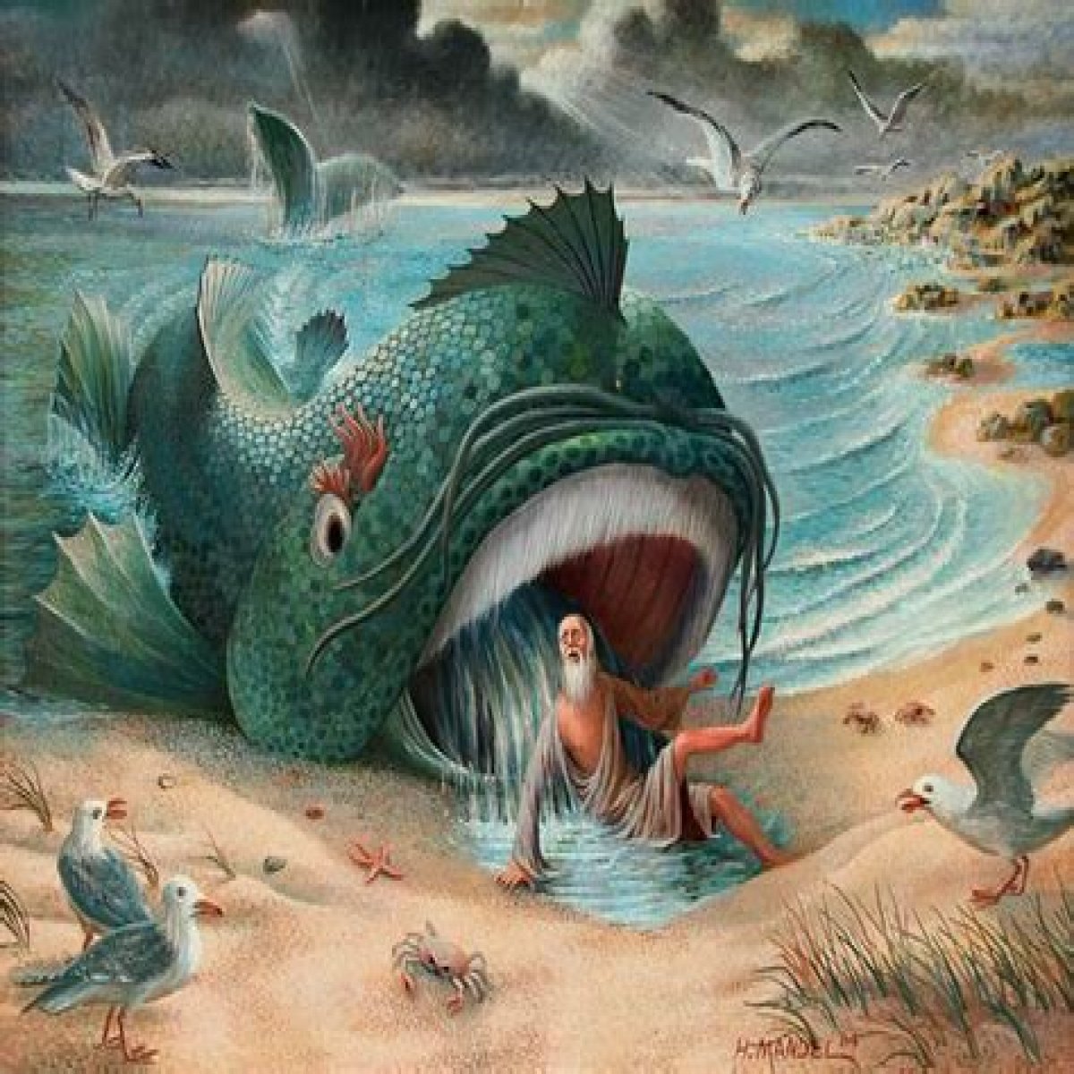 Animal that swallowed Jonah in the Bible