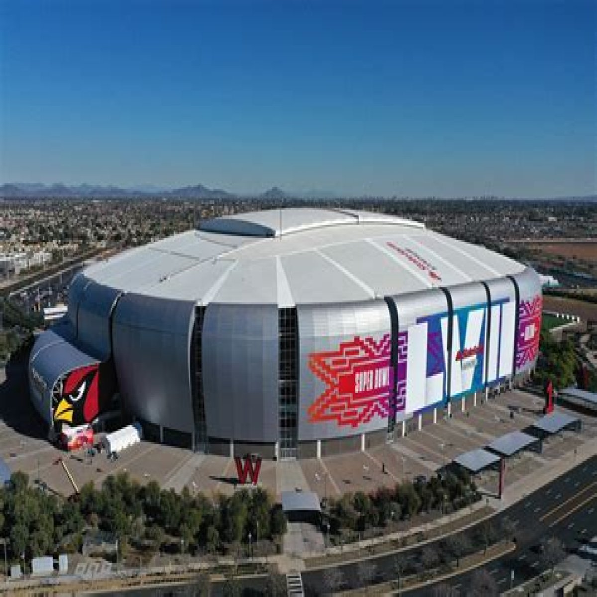 Inside State Farm Stadium, Super Bowl venue with retractable field also getting ready to host Taylor Swift